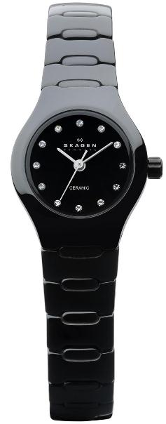 SKAGEN 816XSBXC1, SORT KERAMIK DAMEUR